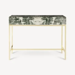 Storage Consoles<Fornasetti Console With Drawer Giardino Settecentesco Green/Ivory