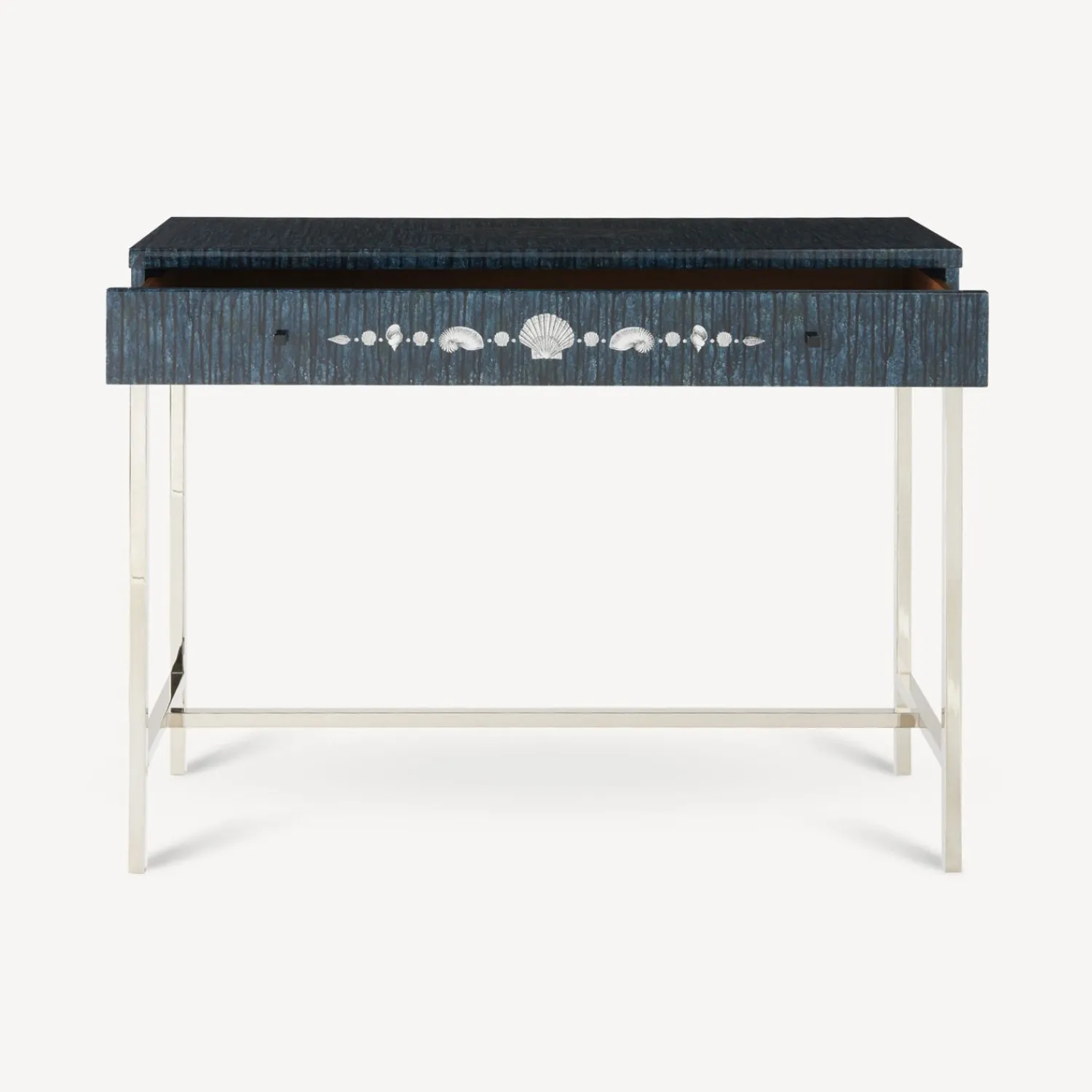 Storage Consoles<Fornasetti Console With Drawer Giro Di Conchiglie Silver/Blue
