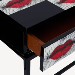 Storage Consoles<Fornasetti Console With Drawer Kiss Red/White/Black