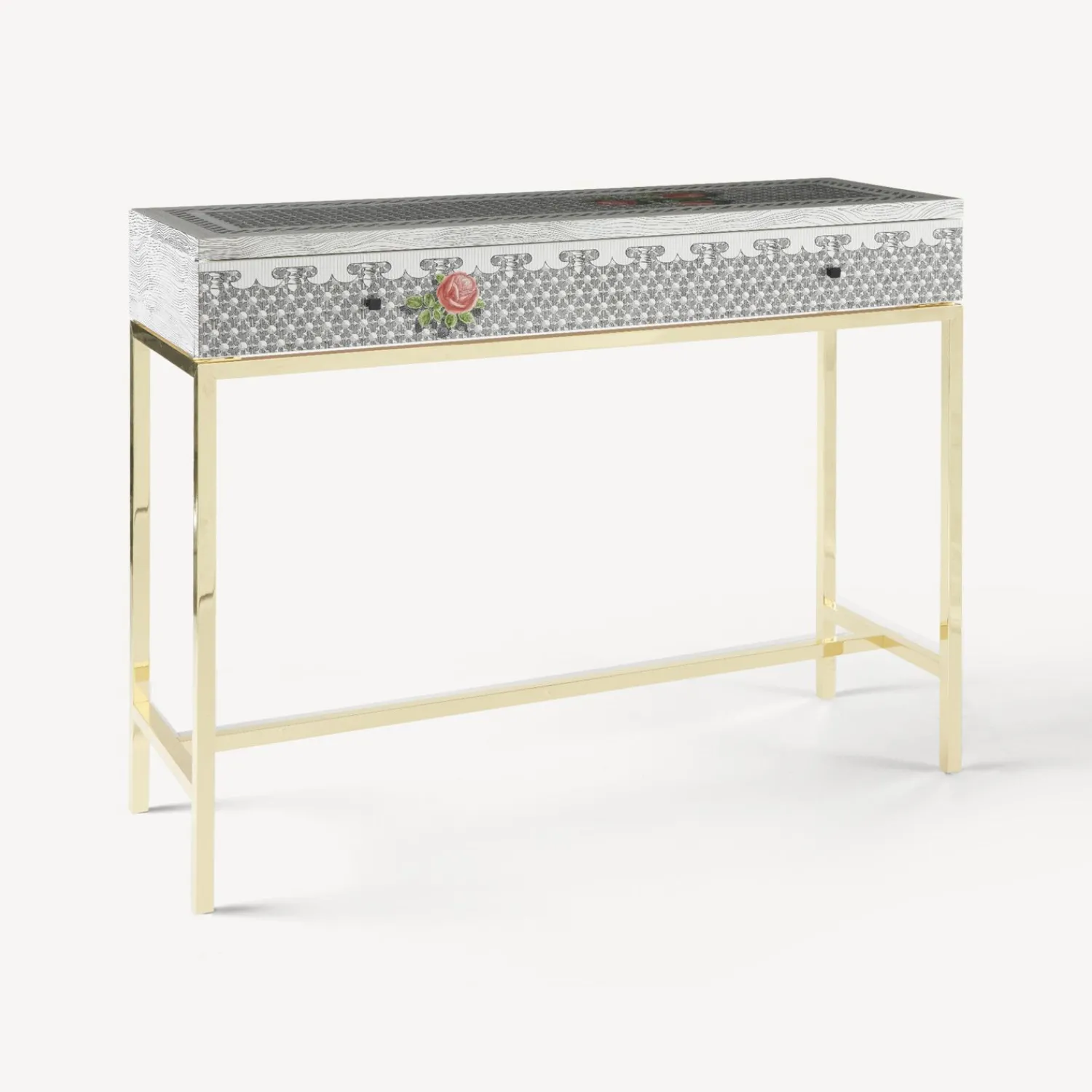 Storage Consoles<Fornasetti Console With Drawer Musciarabia Con Rose Multicolour