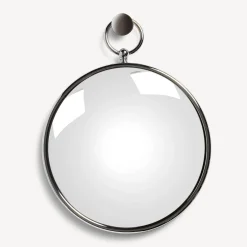 Design Mirrors<Fornasetti Convex Magic Mirror With Chromed Frame Silver