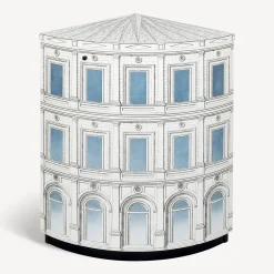 Cabinets<Fornasetti Corner Cabinet Architettura Celeste White/Black/Light Blue