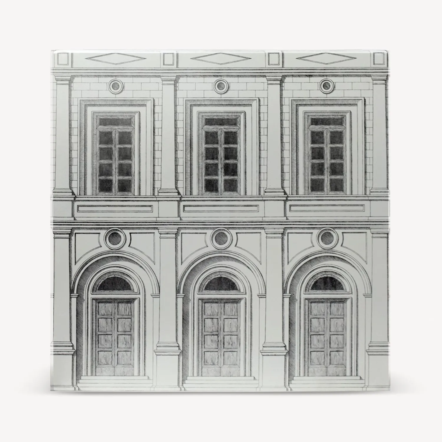 Cabinets<Fornasetti Cube With Drawer Architettura White/Black