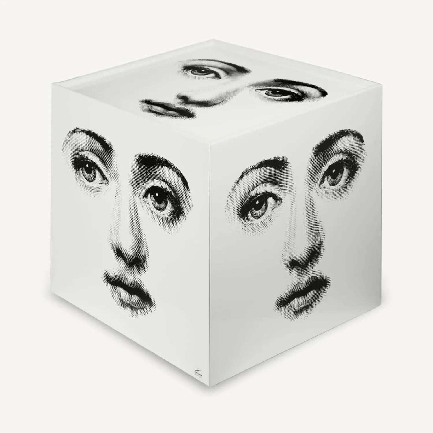Cabinets<Fornasetti Cube With Drawer Viso White/Black