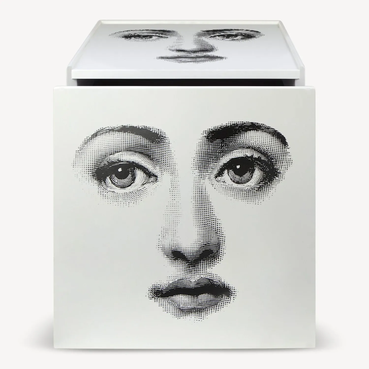 Cabinets<Fornasetti Cube With Drawer Viso White/Black