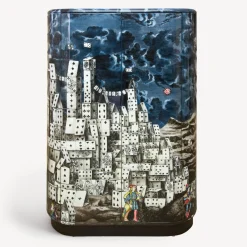 Curved Cabinets<Fornasetti Curved Cabinet Citta Di Carte Multicolour