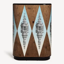 Curved Cabinets<Fornasetti Curved Cabinet Cuspide Celeste Multicolour