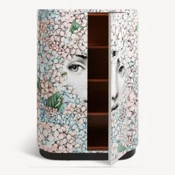 Curved Cabinets<Fornasetti Curved Cabinet Ortensia Multicolour