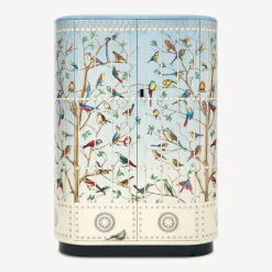 Curved Cabinets<Fornasetti Curved Cabinet Uccelli Multicolour