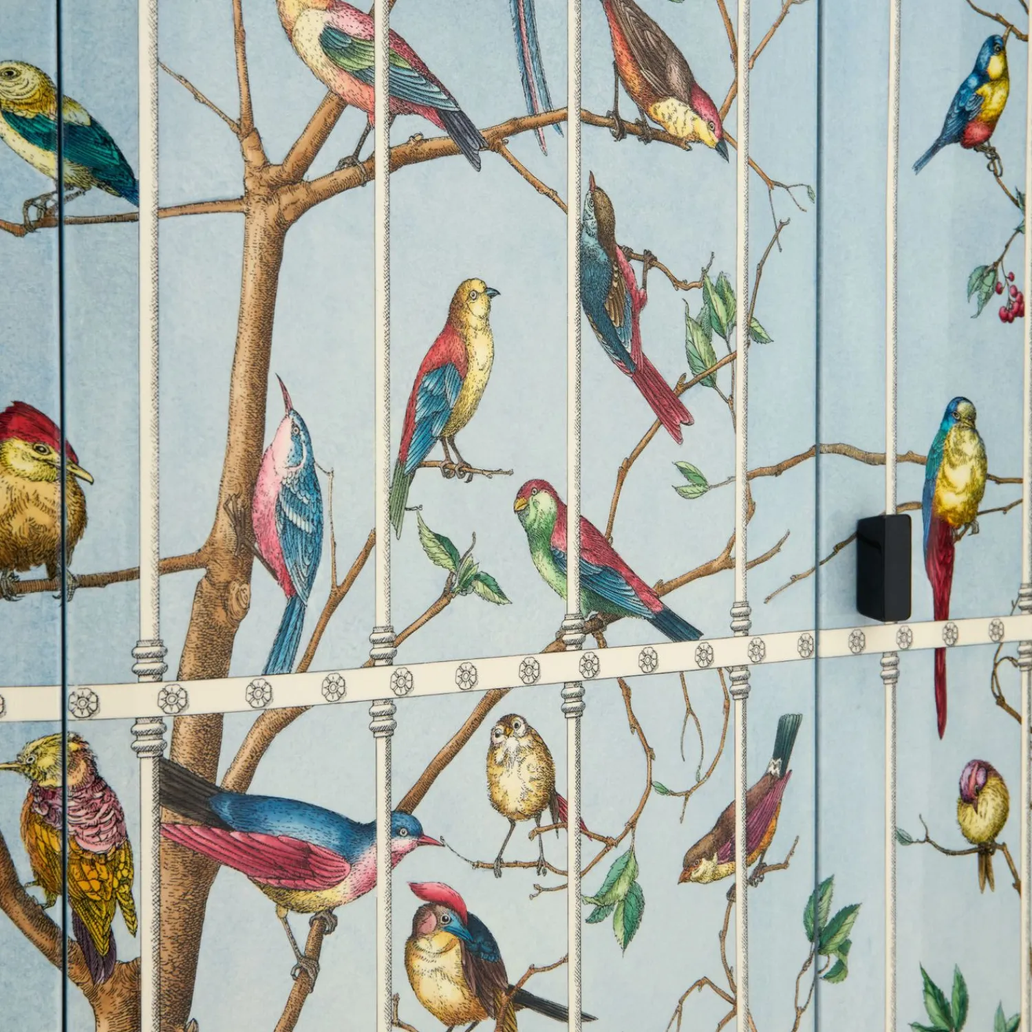 Curved Cabinets<Fornasetti Curved Cabinet Uccelli Multicolour