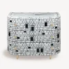 Chest Of Drawers<Fornasetti Curved Chest Of Drawers Architettura White/Black