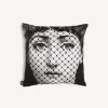 Cushions<Fornasetti Cushion Burlesque White/Black