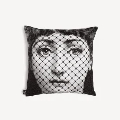 Cushions<Fornasetti Cushion Burlesque White/Black