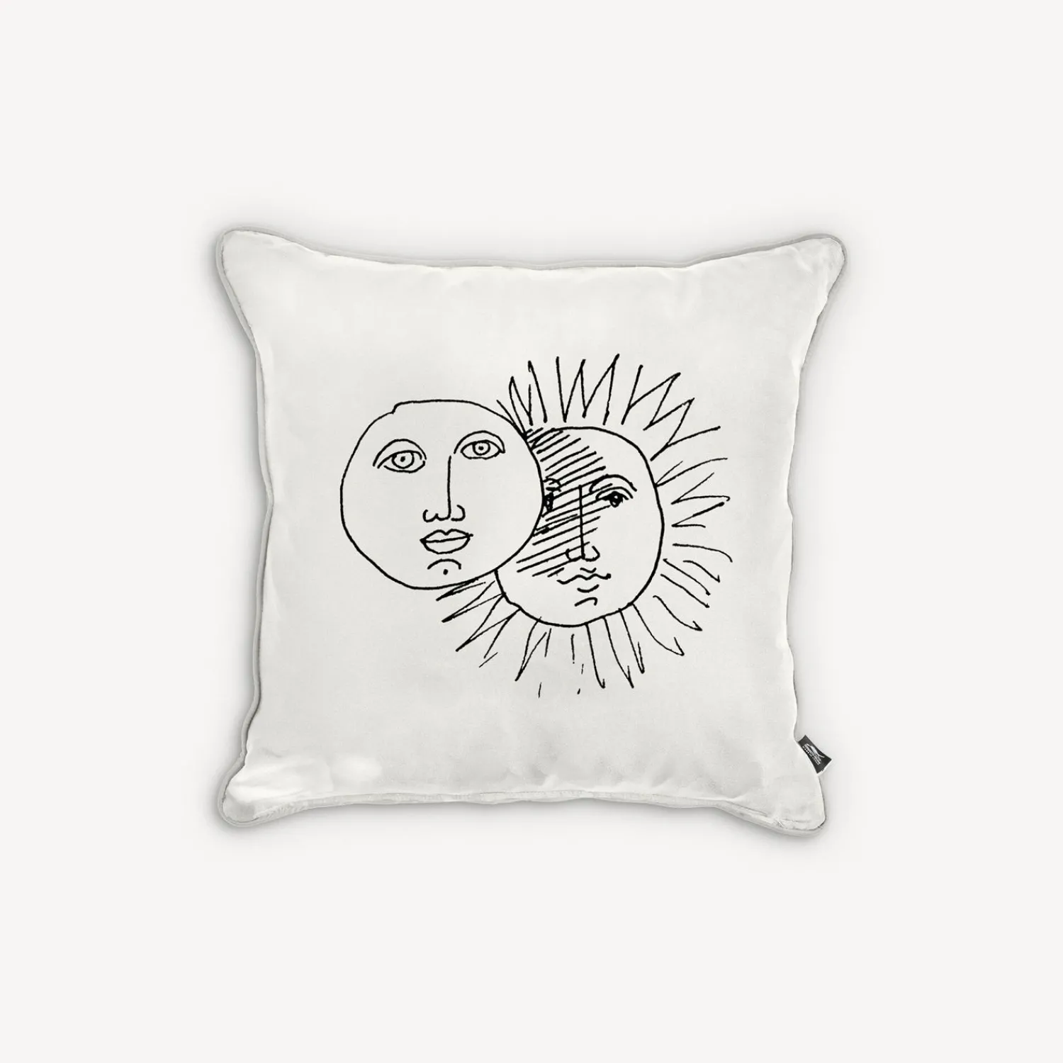 Cushions<Fornasetti Cushion Solitudo White/Black