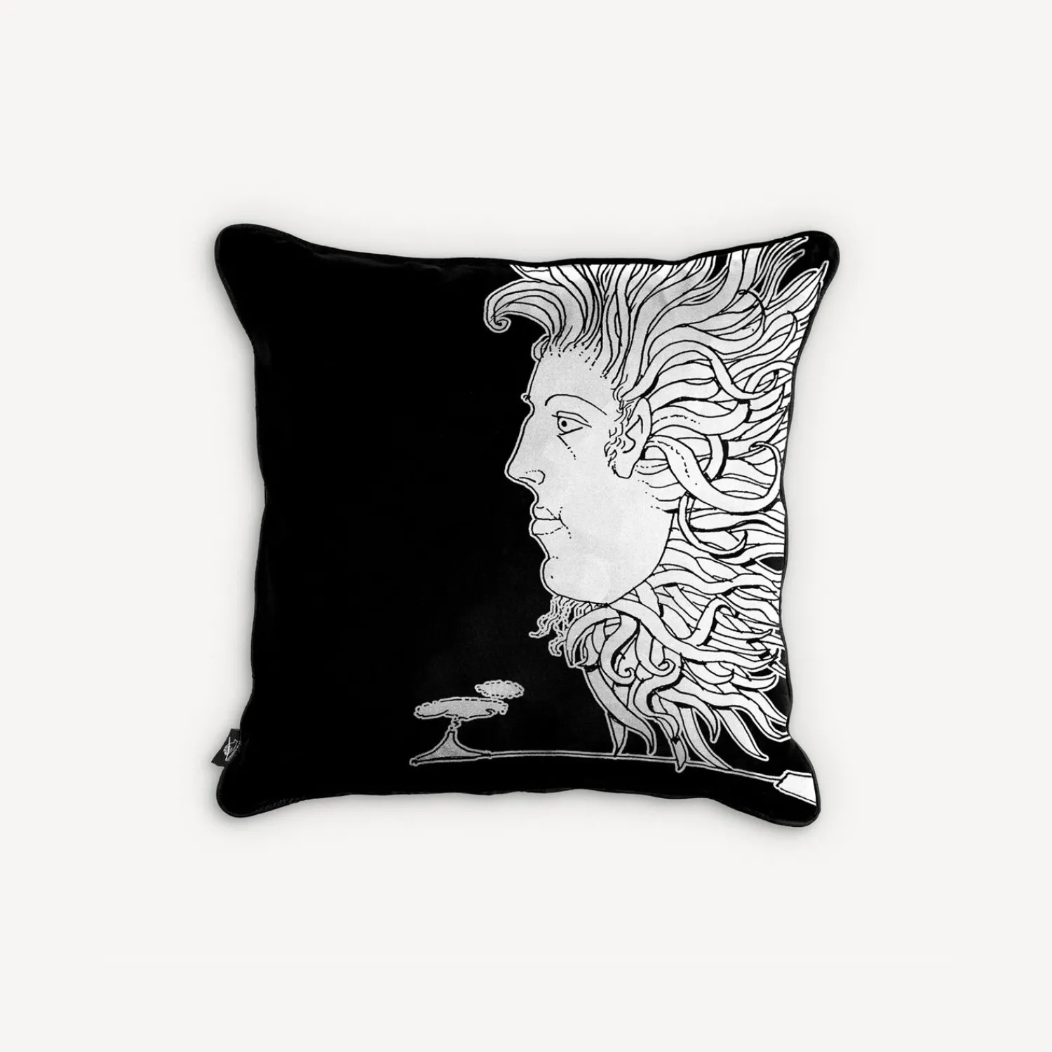 Cushions<Fornasetti Cushion Solitudo White/Black