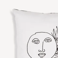 Cushions<Fornasetti Cushion Solitudo White/Black