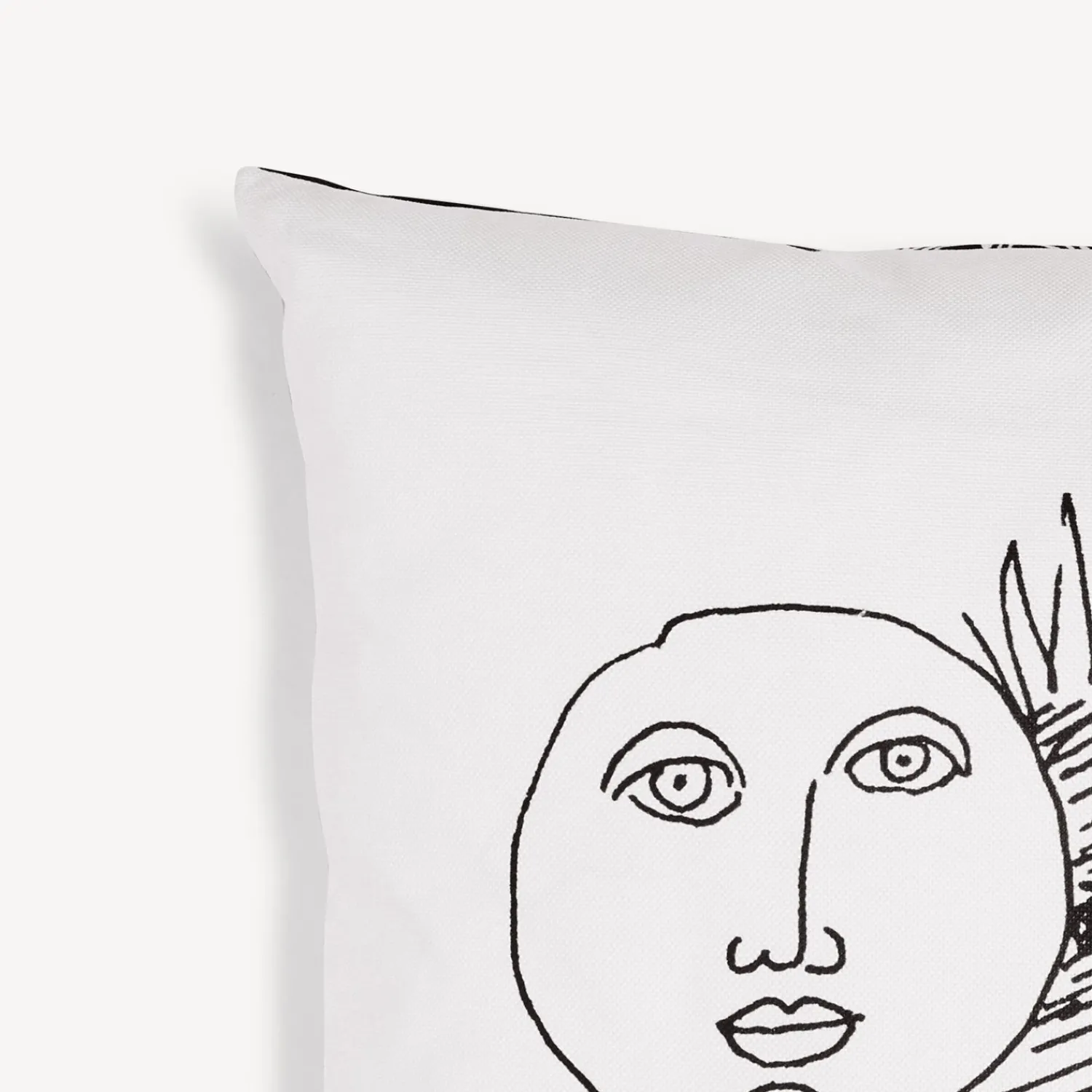 Cushions<Fornasetti Cushion Solitudo White/Black