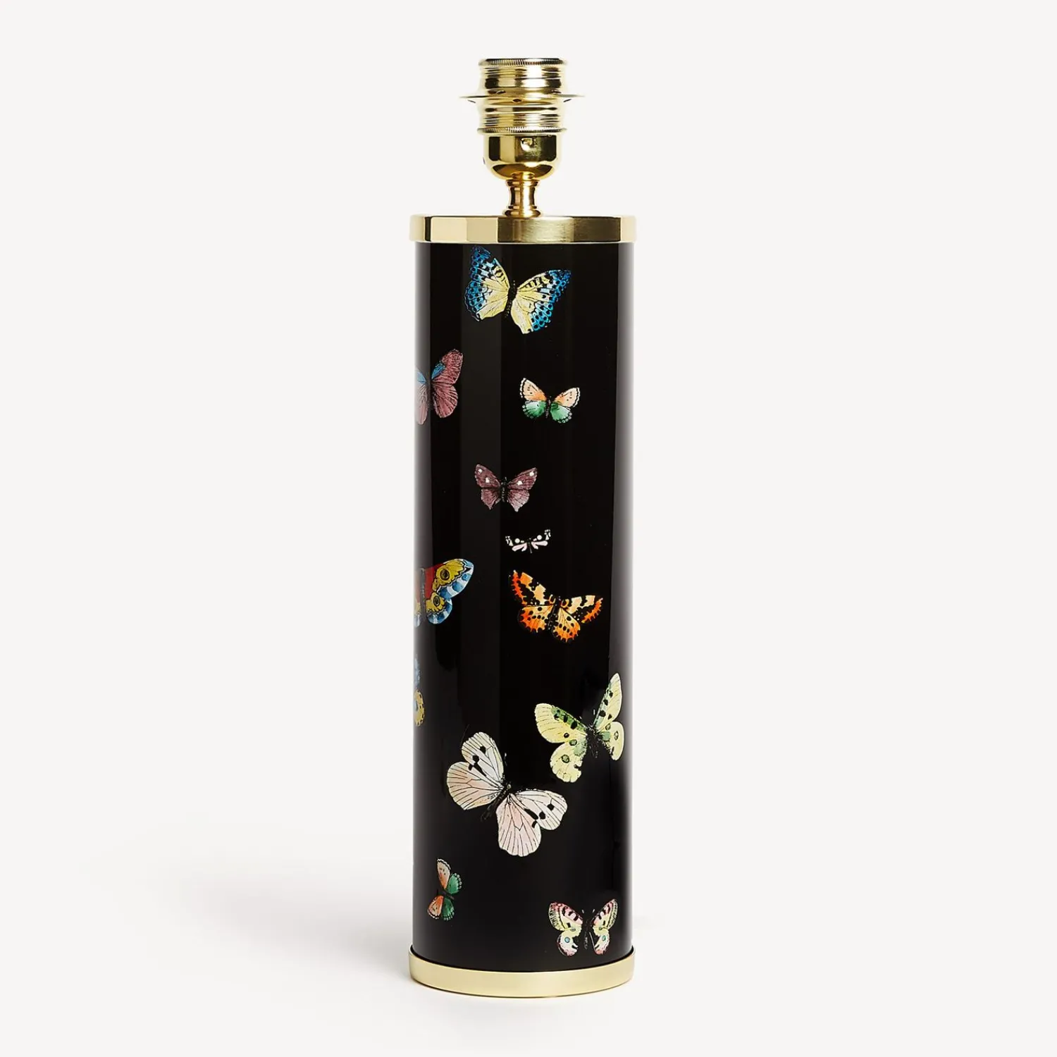 Lamps And Lampshades<Fornasetti Cylindrical Lamp Base Farfalle Multicolour