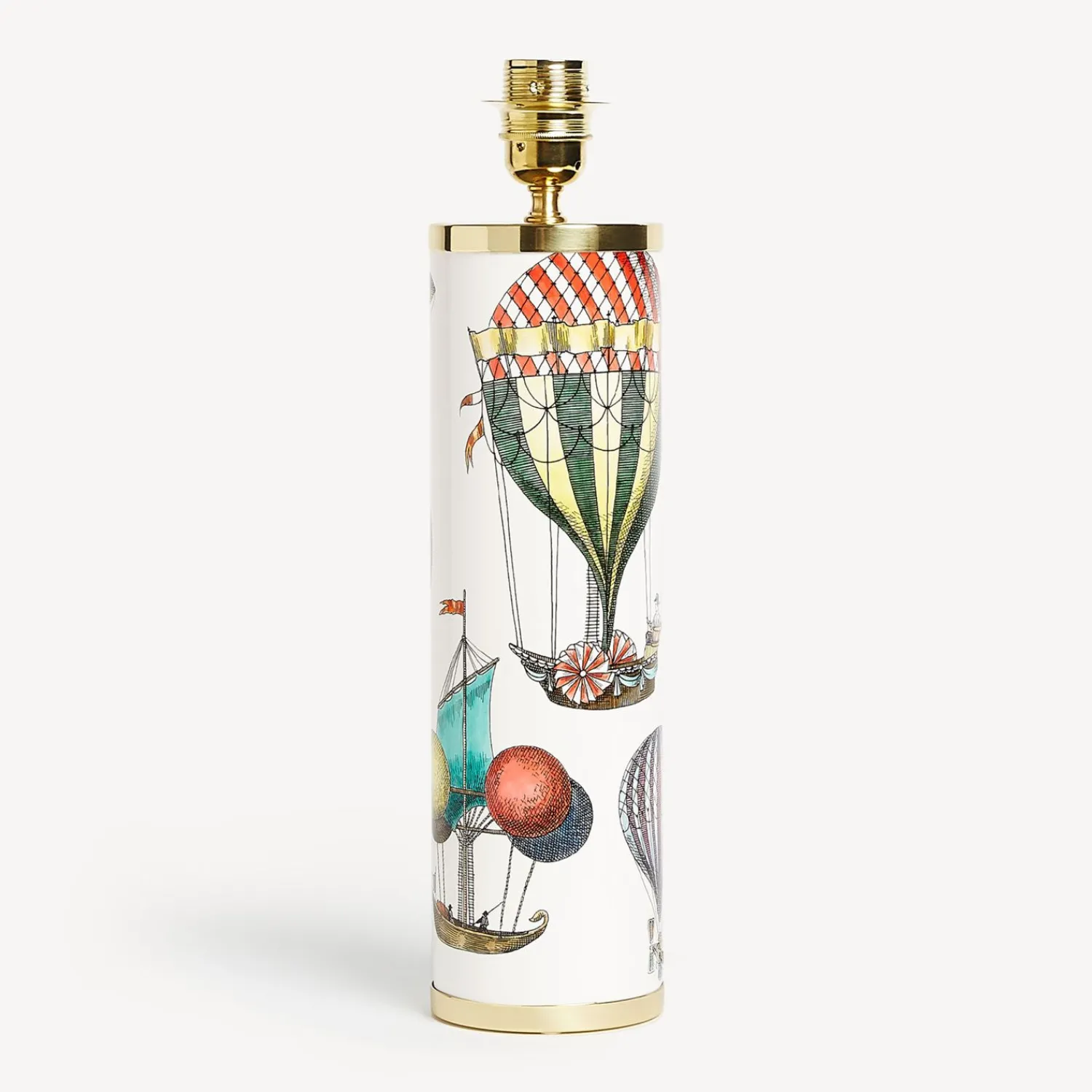 Lamps And Lampshades<Fornasetti Cylindrical Lamp Base Palloni Multicolour