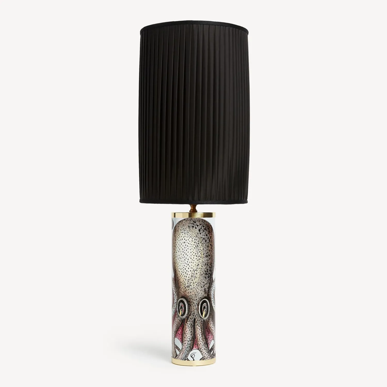 Lamps And Lampshades<Fornasetti Cylindrical Lamp Base Polipo Multicolour