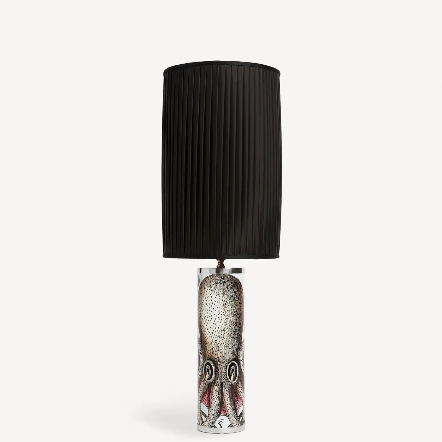 Lamps And Lampshades<Fornasetti Cylindrical Lamp Base Polipo Multicolour