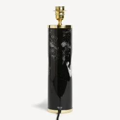 Lamps And Lampshades<Fornasetti Cylindrical Lamp Base Viso White/Black