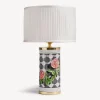 Lamps And Lampshades<Fornasetti Cylindrical Lampshade In Pleated Fabric White