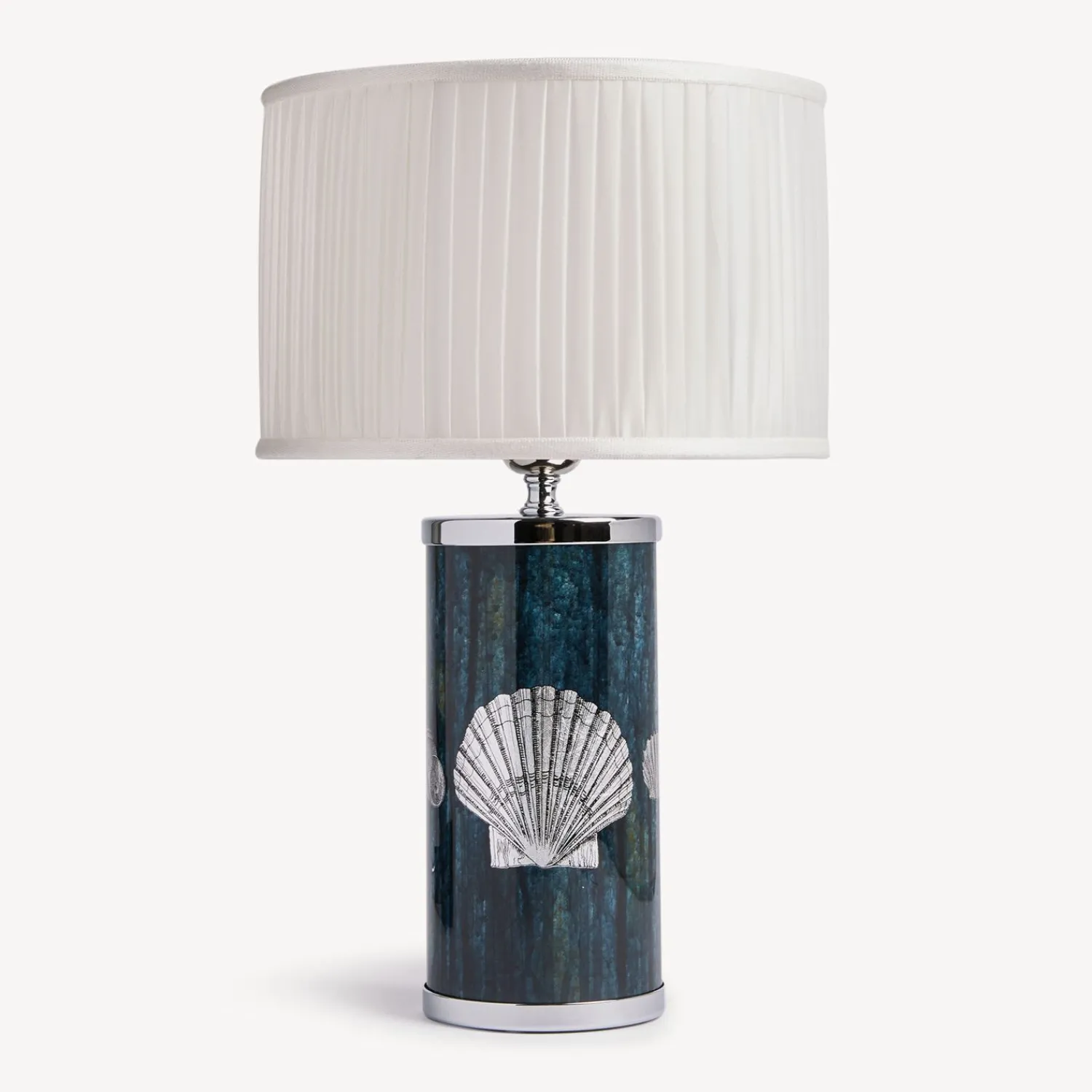 Lamps And Lampshades<Fornasetti Cylindrical Lampshade In Pleated Fabric White