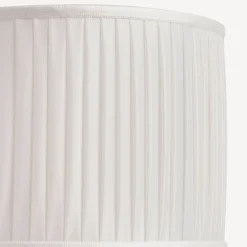 Lamps And Lampshades<Fornasetti Cylindrical Lampshade In Pleated Fabric White