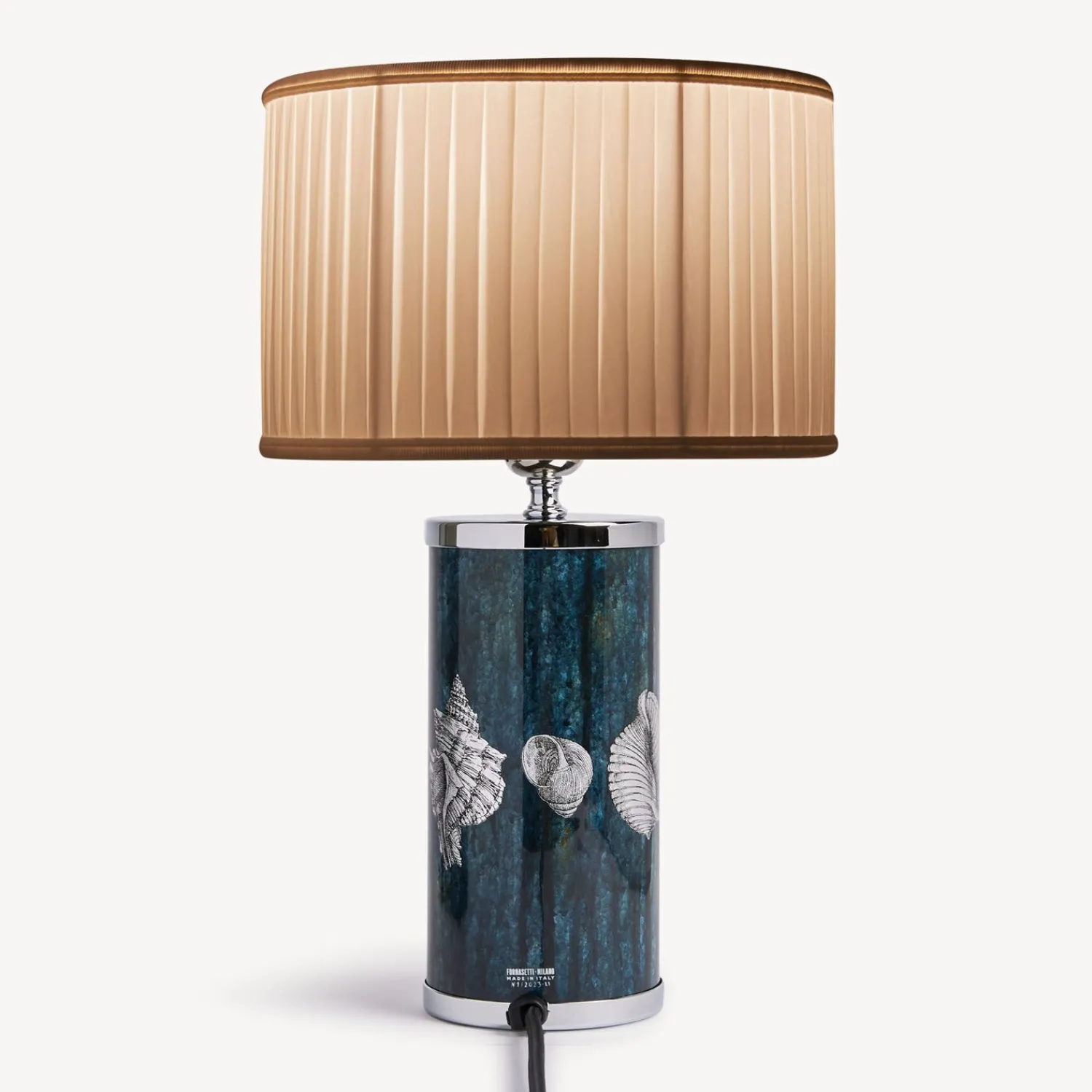 Lamps And Lampshades<Fornasetti Cylindrical Lampshade In Pleated Fabric White