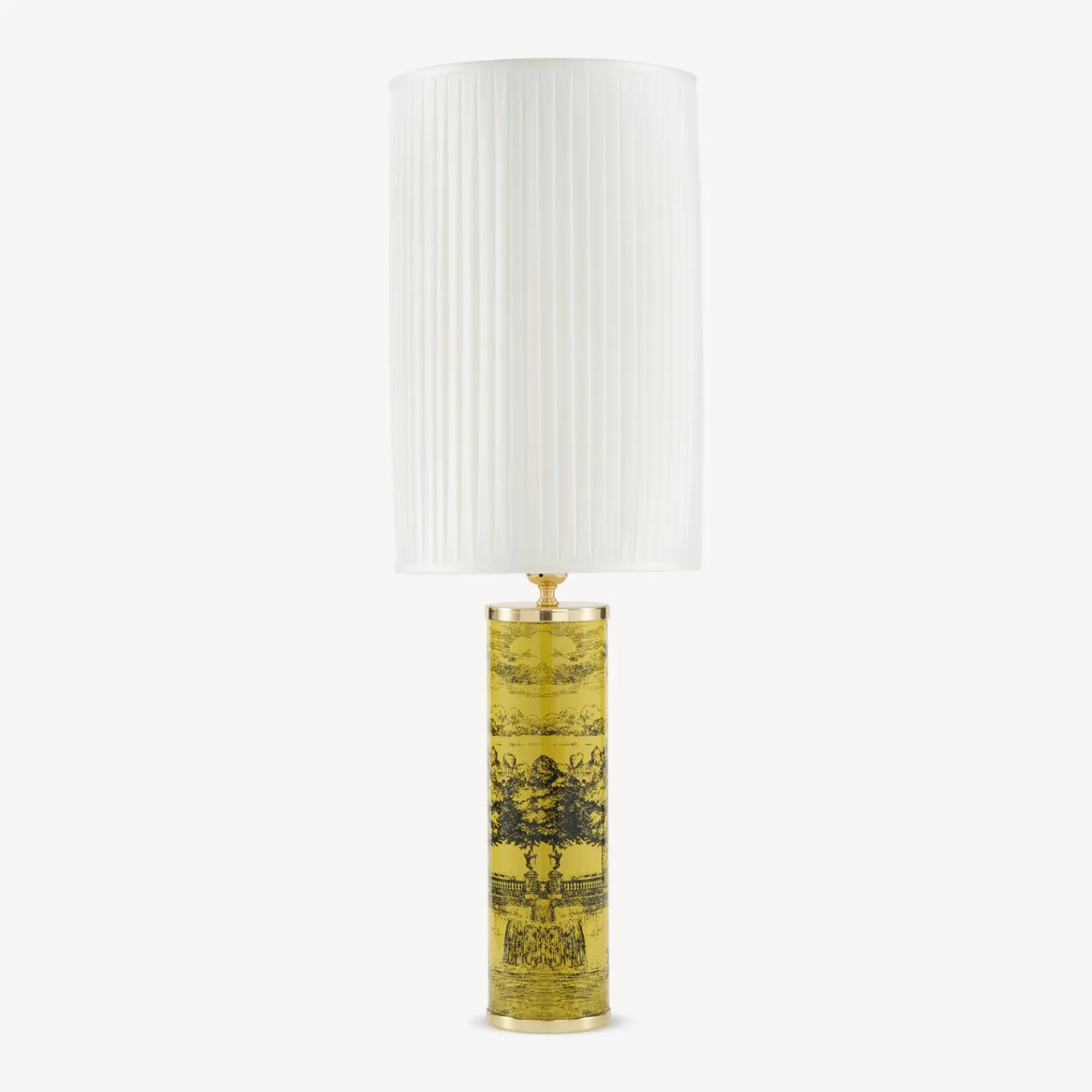 Lamps And Lampshades<Fornasetti Cylindrical Pleated Lampshade White