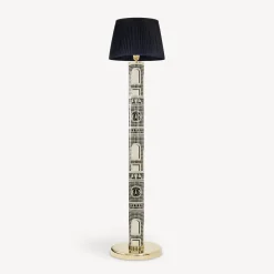 Lamps And Lampshades<Fornasetti Floor Lamp Facciata Quattrocentesca Black/Ivory