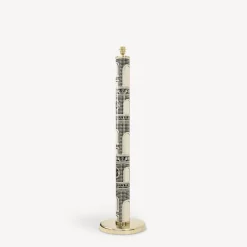 Lamps And Lampshades<Fornasetti Floor Lamp Facciata Quattrocentesca Black/Ivory