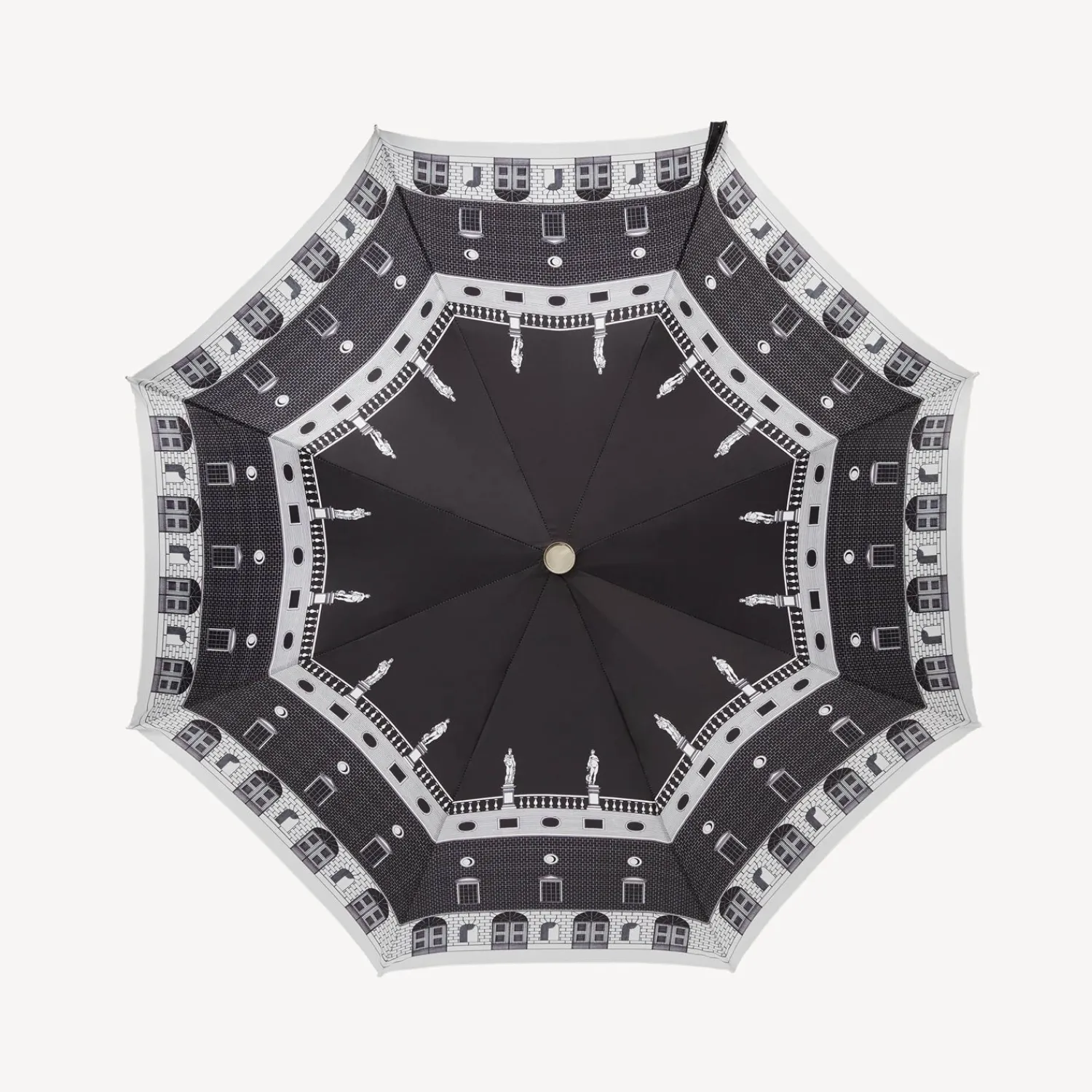 Umbrellas<Fornasetti Folding Umbrella Architettura White/Black