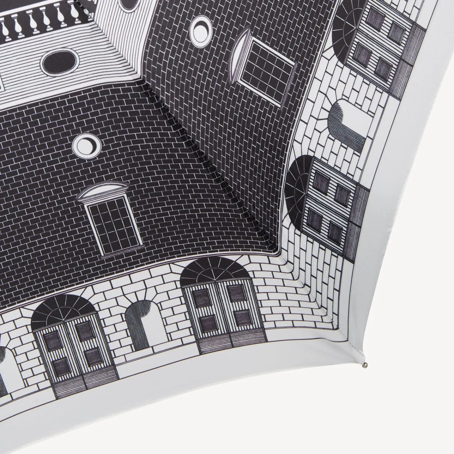 Umbrellas<Fornasetti Folding Umbrella Architettura White/Black