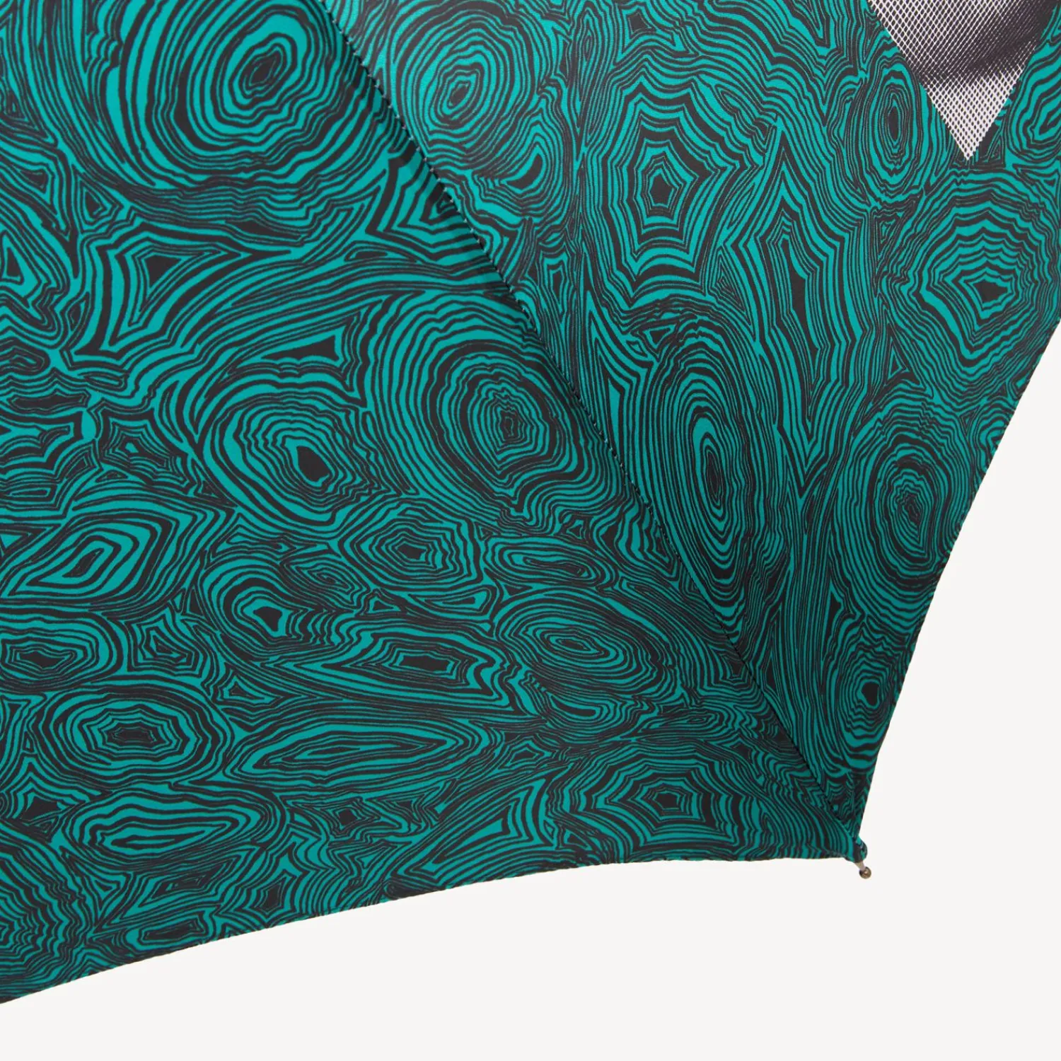 Umbrellas<Fornasetti Folding Umbrella Serratura Su Malachite Green/Black