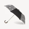 Umbrellas<Fornasetti Folding Umbrella Soli A Ventaglio White/Black