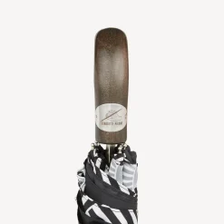 Umbrellas<Fornasetti Folding Umbrella Soli A Ventaglio White/Black