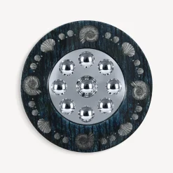 Design Mirrors<Fornasetti Frame With Bubbles Mirror Giro Di Conchiglie Silver/Blue