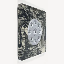 Design Mirrors<Fornasetti Frame With Bubbles Mirror Giardino Settecentesco Blue/Ivory