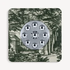 Design Mirrors<Fornasetti Frame With Bubbles Mirror Giardino Settecentesco Green/Ivory