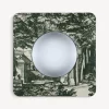 Design Mirrors<Fornasetti Frame With Convex Mirror Giardino Settecentesco Green/Ivory