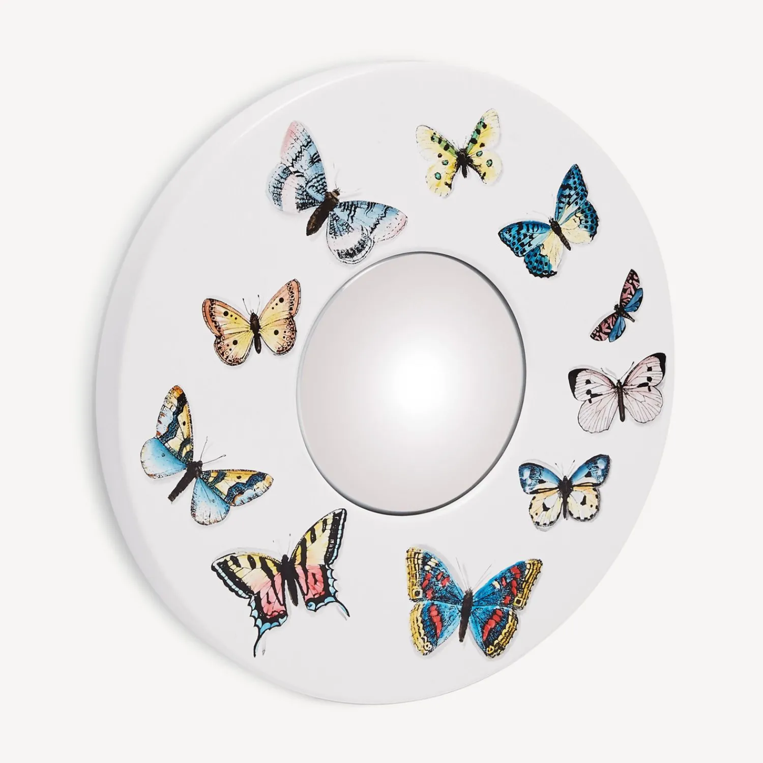 Design Mirrors<Fornasetti Frame With Convex Mirror Farfalle Multicolour