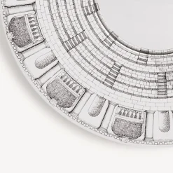 Design Mirrors<Fornasetti Frame With Convex Mirror Architettura White/Black