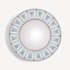 Design Mirrors<Fornasetti Frame With Convex Mirror Architettura Celeste White/Black/Blue