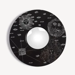 Design Mirrors<Fornasetti Frame With Convex Mirror Solitario White/Black