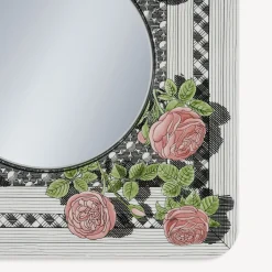 Design Mirrors<Fornasetti Frame With Flat Mirror Musciarabia Con Rose Multicolour