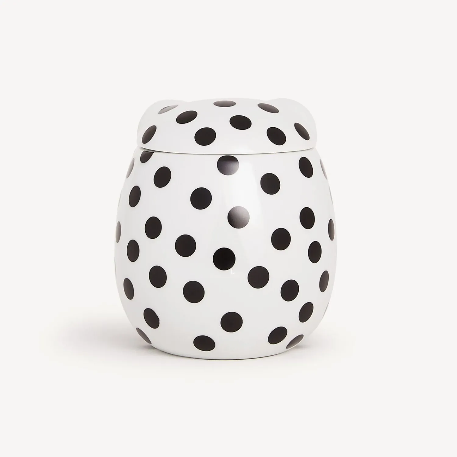 Small Containers<Fornasetti Jar Civetta Impallinata White/Black/Gold