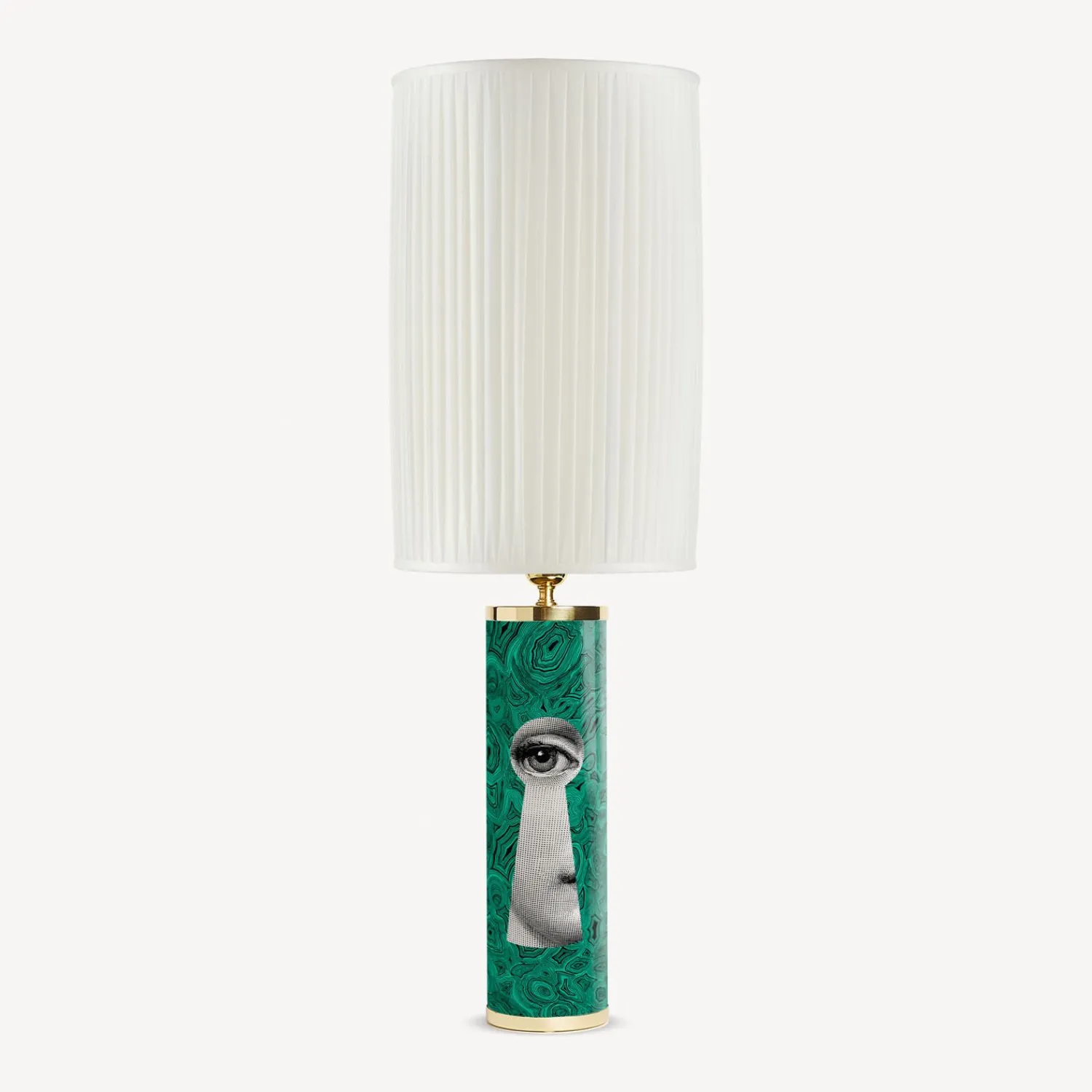 Lamps And Lampshades<Fornasetti Lamp Serratura Su Malachite Green/White/Black