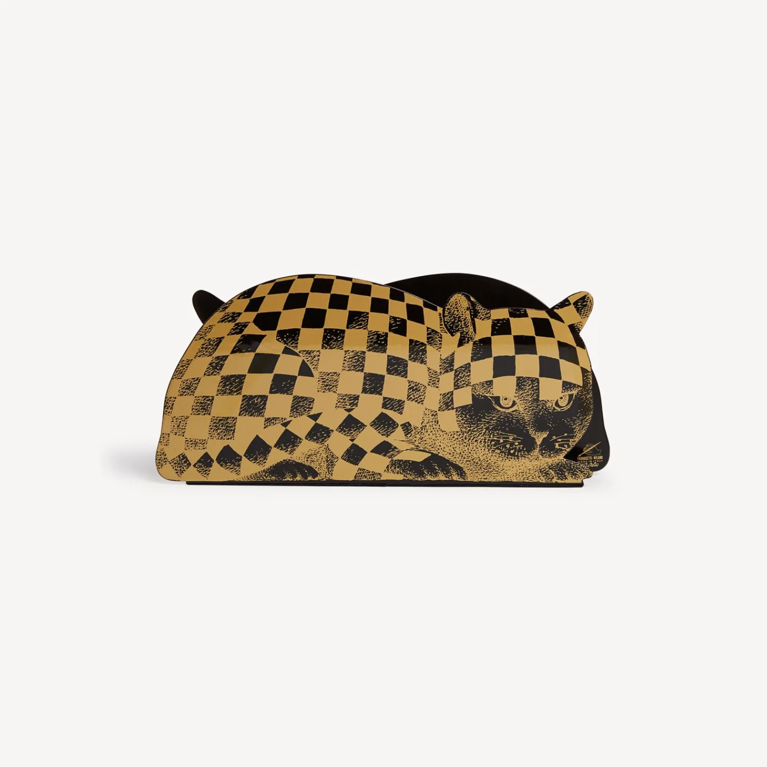Magazine Racks<Fornasetti Magazine Rack High Fidelity Gold/Black